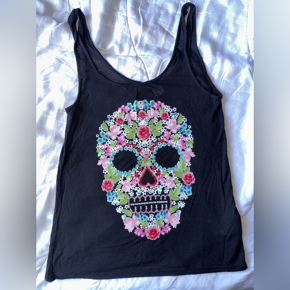 Skull tank top